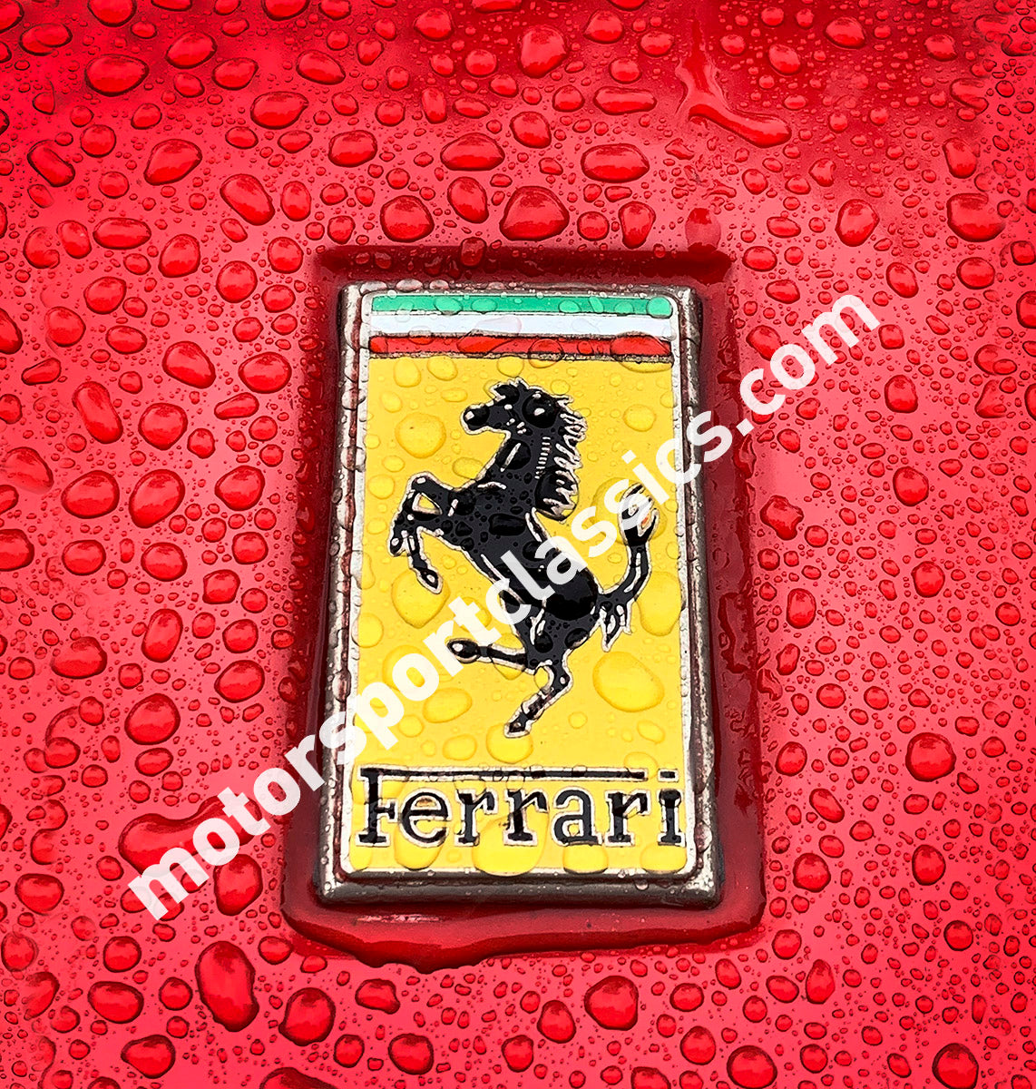 Ferrari Badge Detail. Raindrops Code No 382