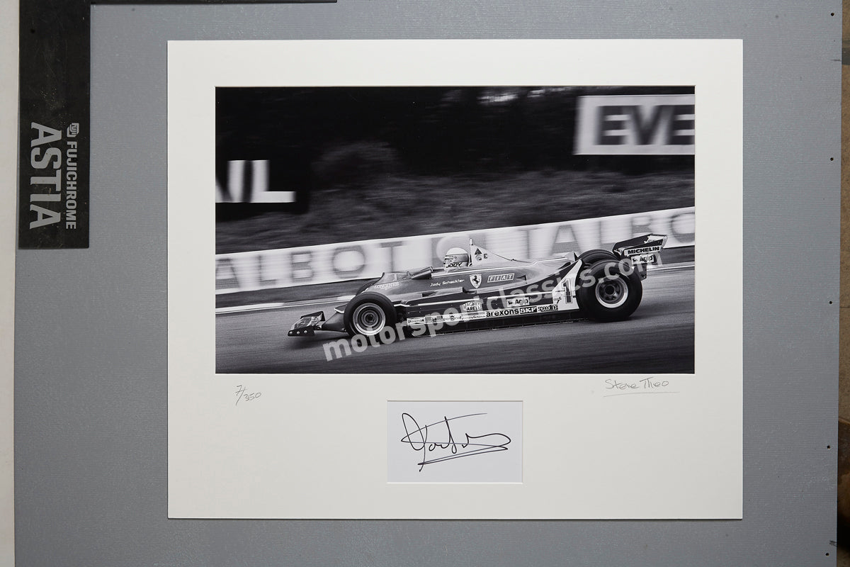 Jody Scheckter Ferrari 312 T5 Signed Edition 1980. Code No 003