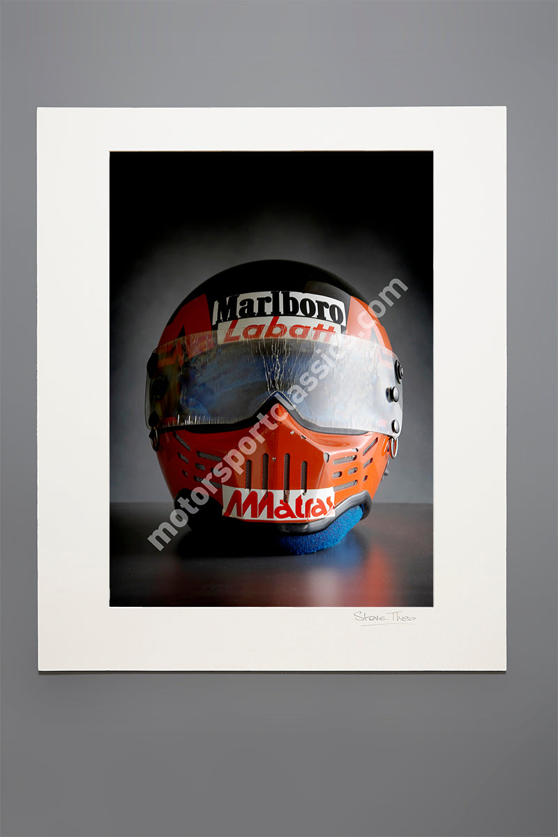 Gilles Villeneuve Simpson Bandit Helmet.  Code No 314